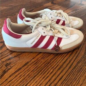 Adidas- Sporty & Rich Cream and Red Sneakers